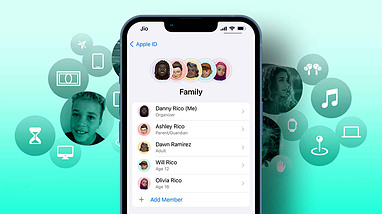 چگونه از Family Sharing برای مدیریت اشتراک‌ها استفاده کنیم؟