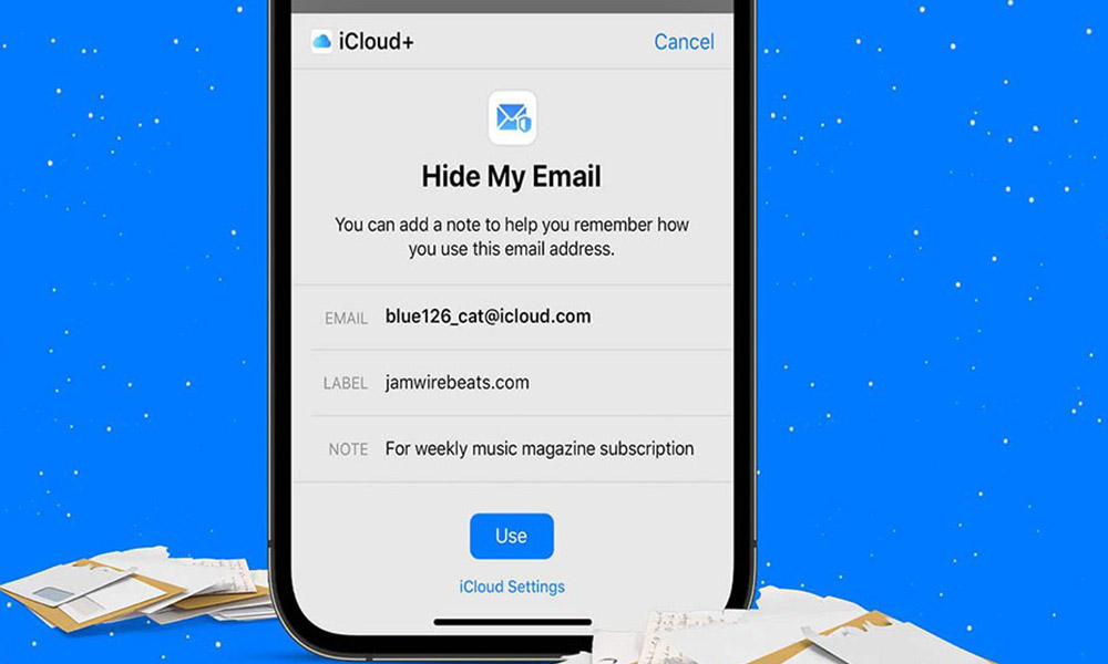 ایمیل ناشناس و امن (Hide My Email)