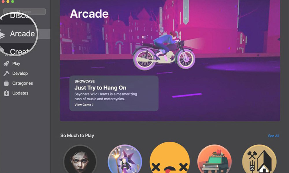 نصب بازی های Apple Arcade روی مک بوک