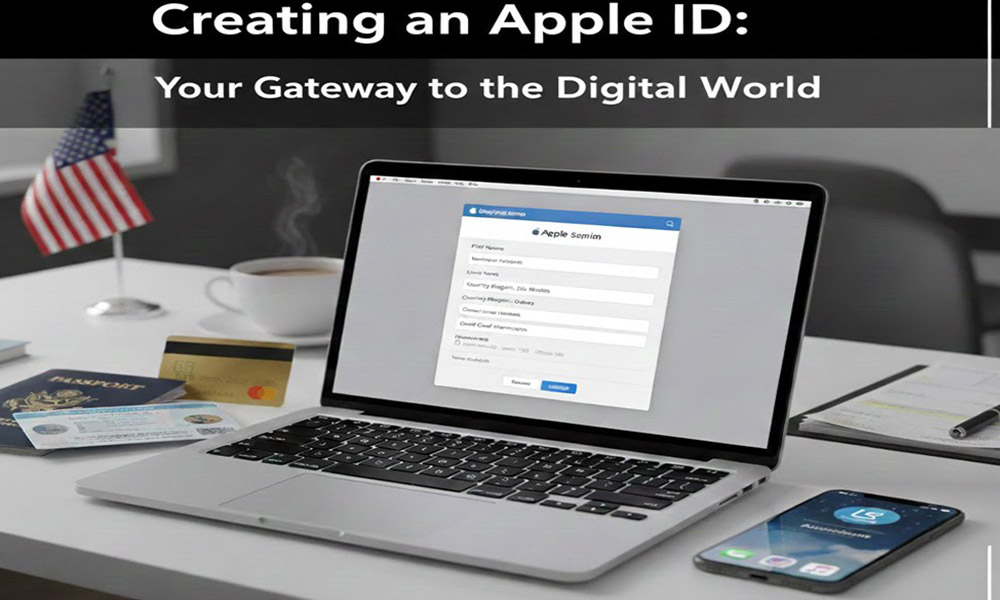 ساخت اپل آیدی آمریکا