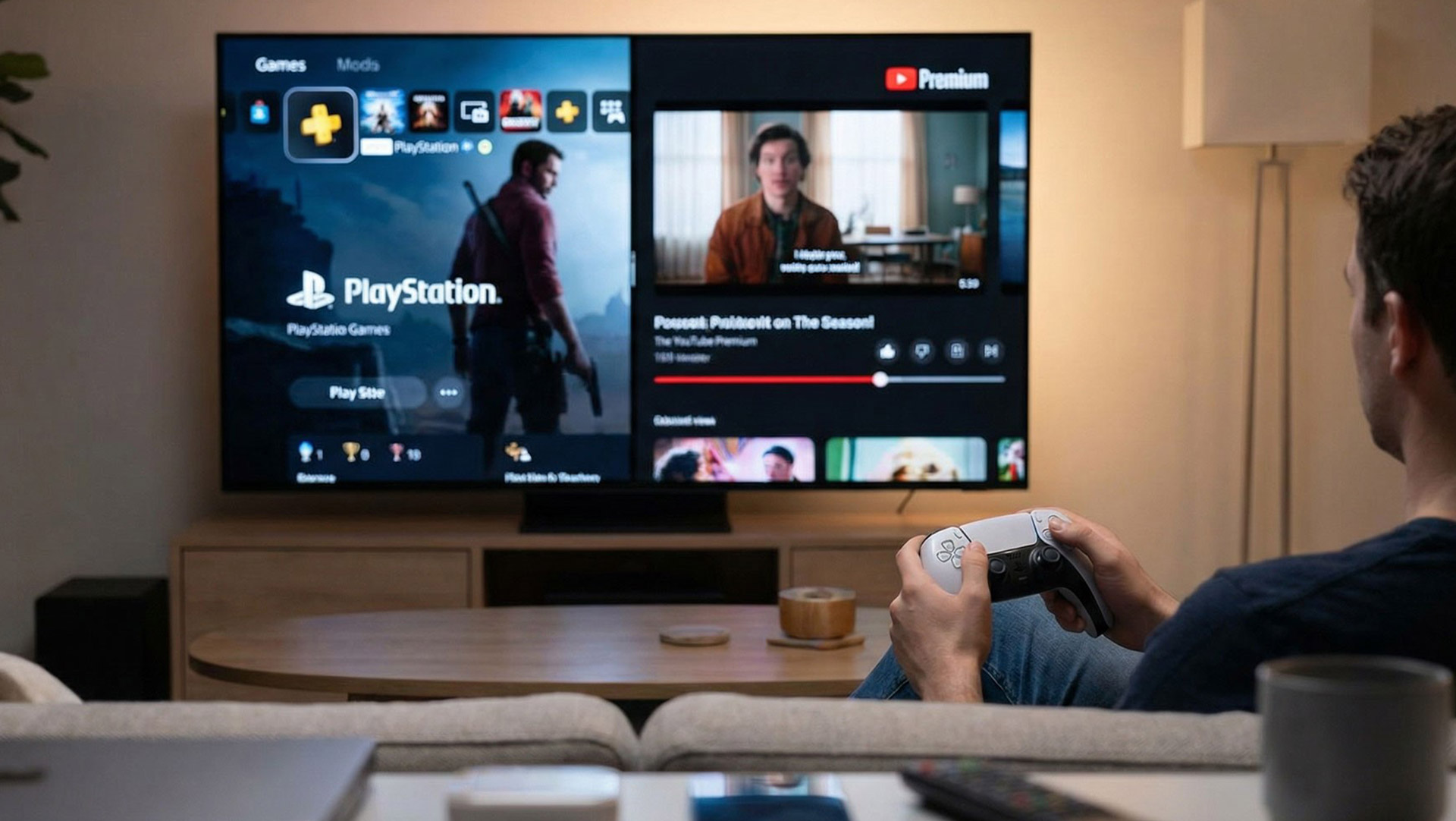 اکتیو بودن همزمان در PS و YT پریمیوم