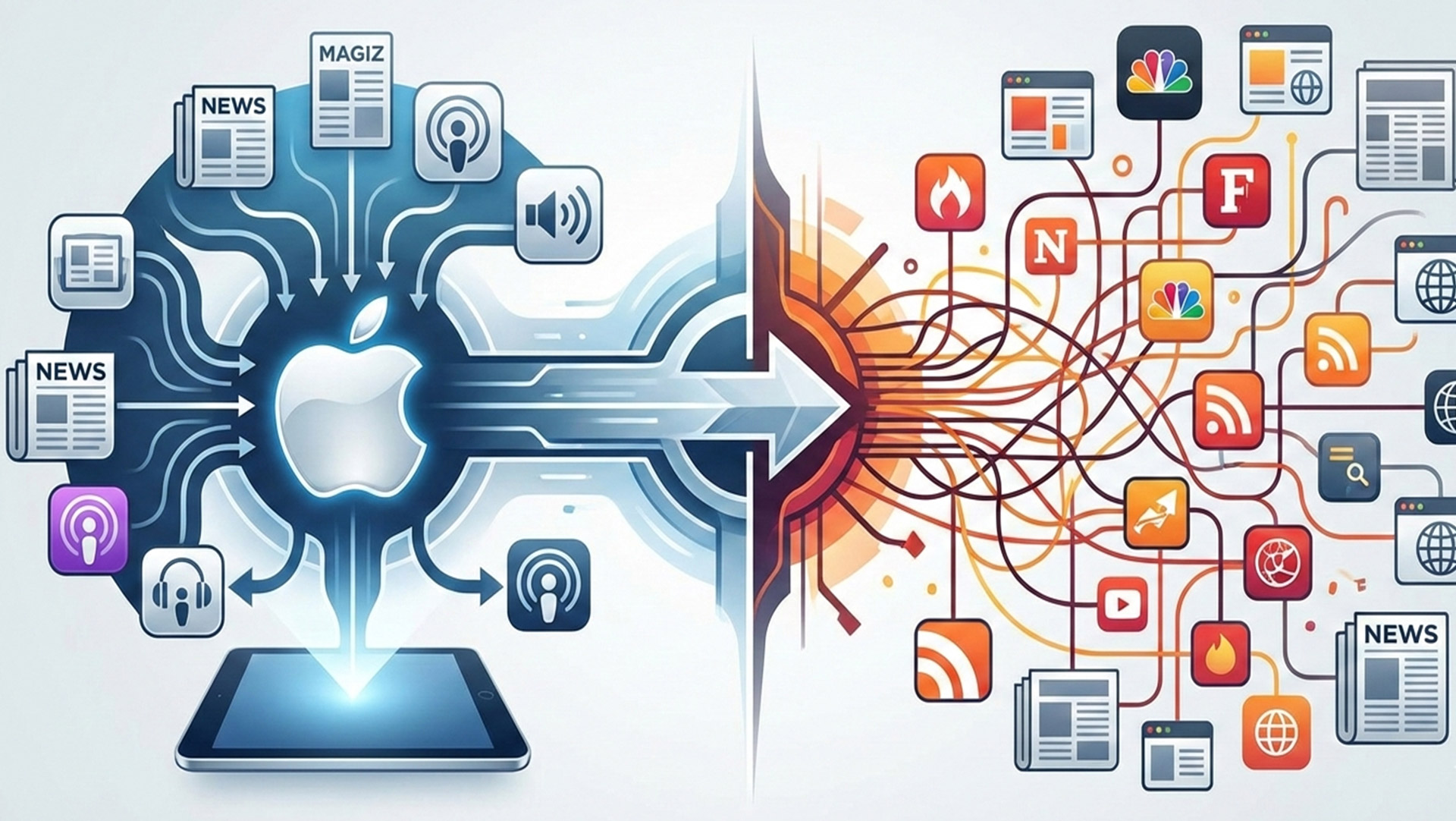 تفاوت Apple News Plus با سرویسهای مشابه خبری