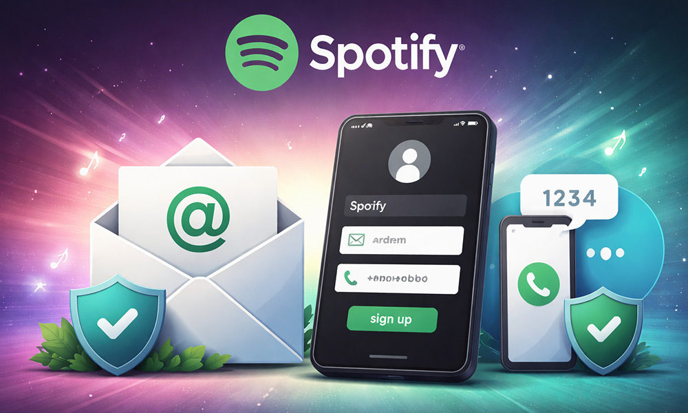 روشهای ساخت اکانت اسپاتیفای