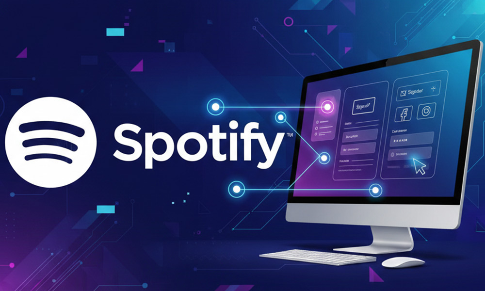 آموزش ساخت اکانت اسپاتیفای در کامپیوتر